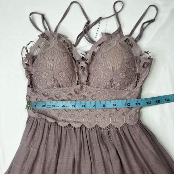 NWT Baltic Born Summerlin Lace Top Maxi Dress Dusty Mauve Lilac Small - Picture 10 of 14